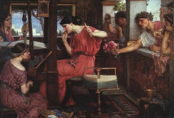 John William Waterhouse Penelope and the Suitors